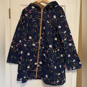 Misslook Hooded fleece lined floral print jacket